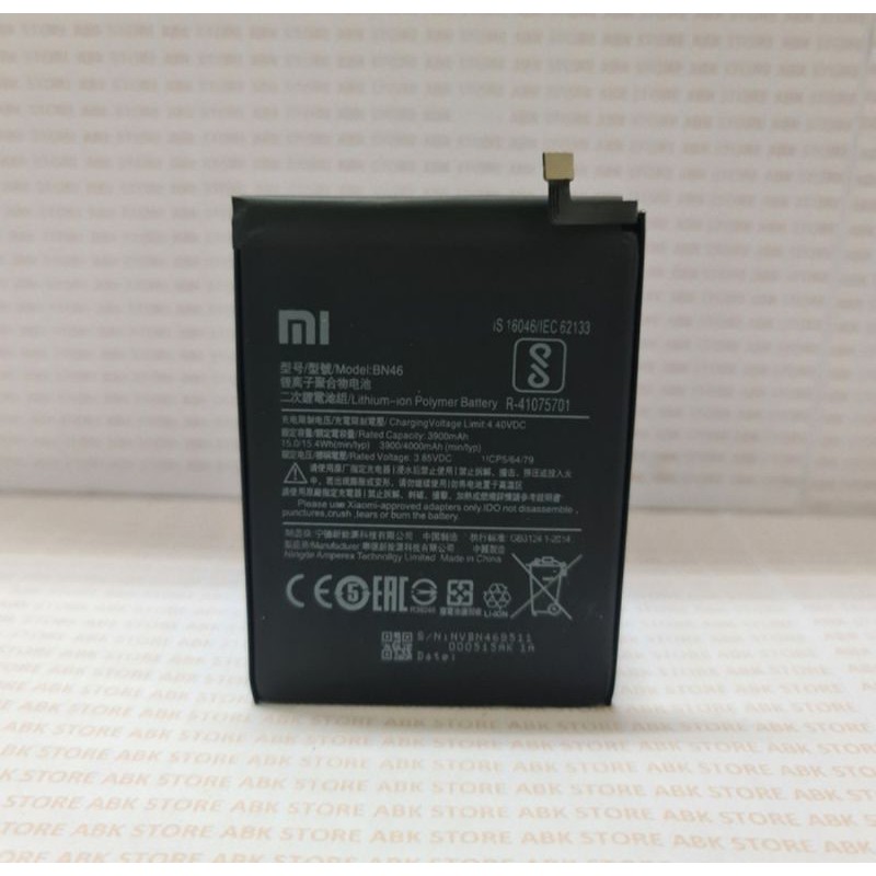 BATTERY BATRE BATRAI BATERAI XIAOMI REDMI NOTE 8 / REDMI 7 BN46 BATT ORIGINAL