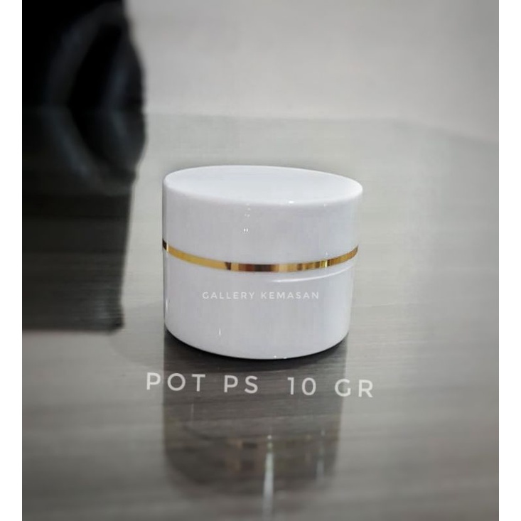 Jual Kemasan Kosmetik Pot Cream Kemasan Cream Wajah Ps Gr Putih List Gold Shopee Indonesia