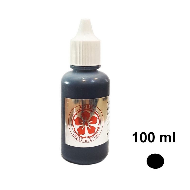 

NOBU INK - TINTA STEMPEL PERMANEN WATERPROOF - 100ml HITAM