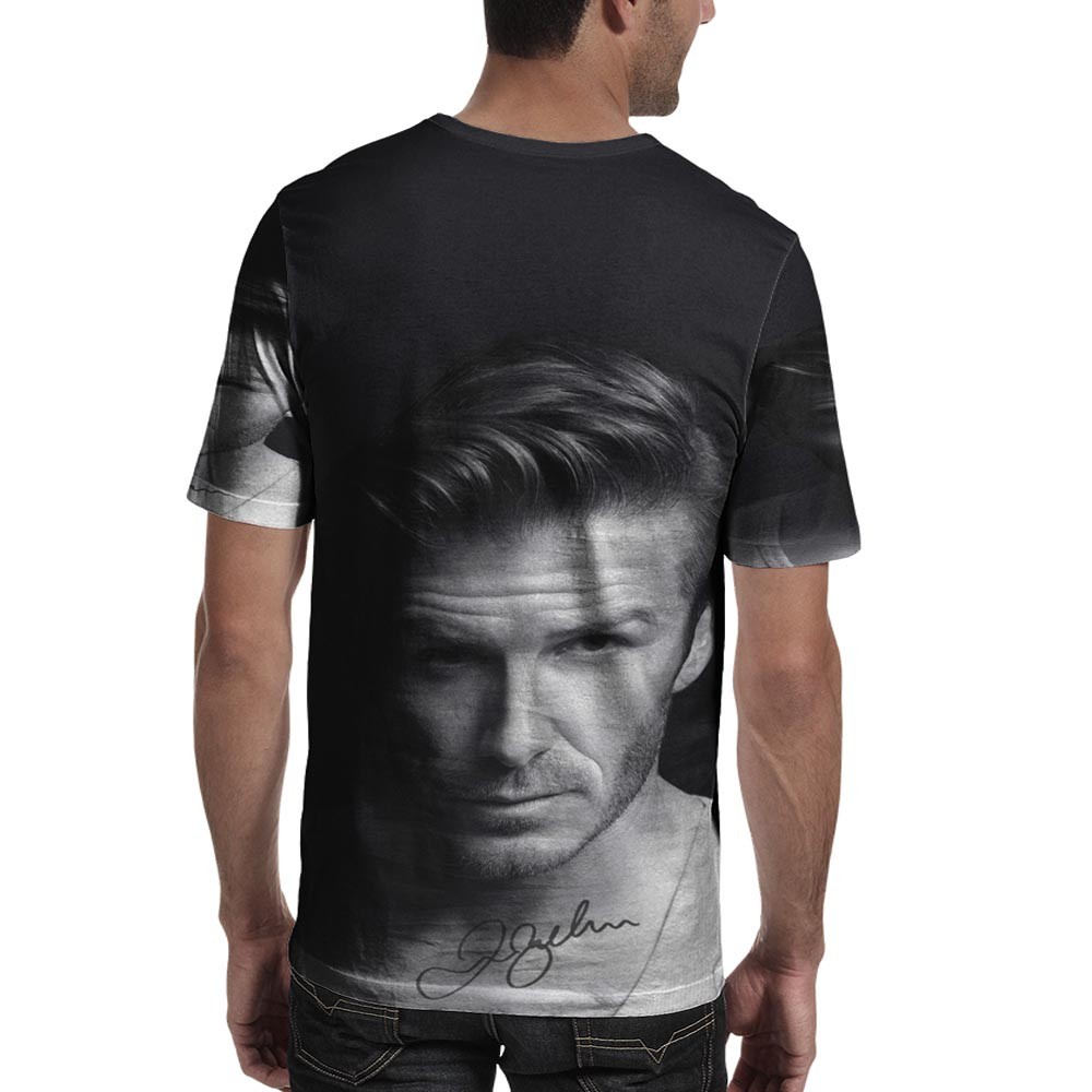 Kaos Fullprint David Beckham Tshirt Full Print Bahan Polyester Jersey Unisex T-SHIRT Casual Jersey D