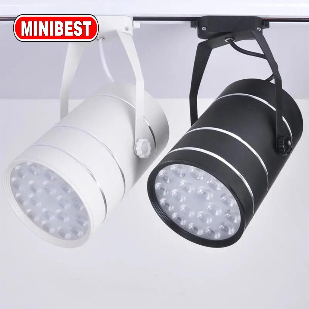 MINIBEST PRO LAMPU SOROT SPOTLIGHT TRACK Rell model tabung 3W 7W 12W 18W FITING SOROT