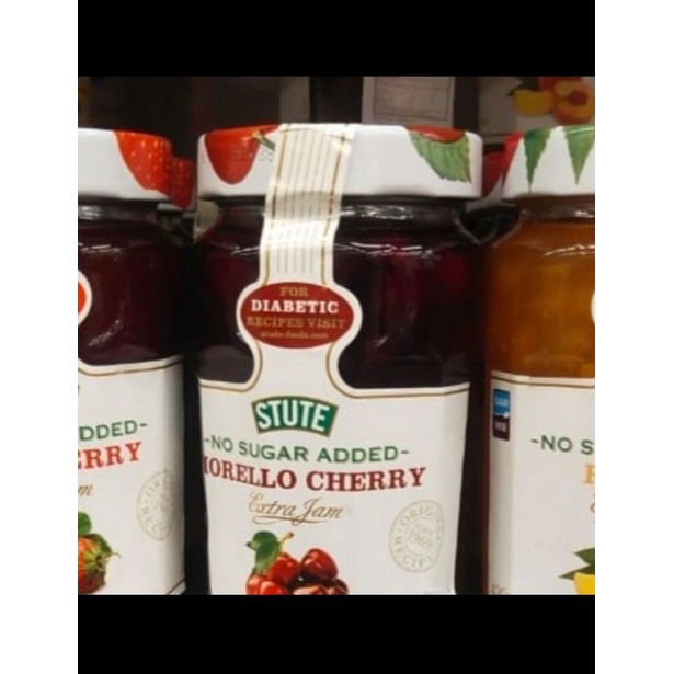 

stute Morello Cherry spread selai jam buah no added sugar 430gr