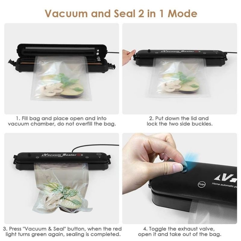 FYGALERYSURABAYA HL0234 Vacuum Sealer Food Mesin Vakum Plastik Pembungkus Makanan Otomatis