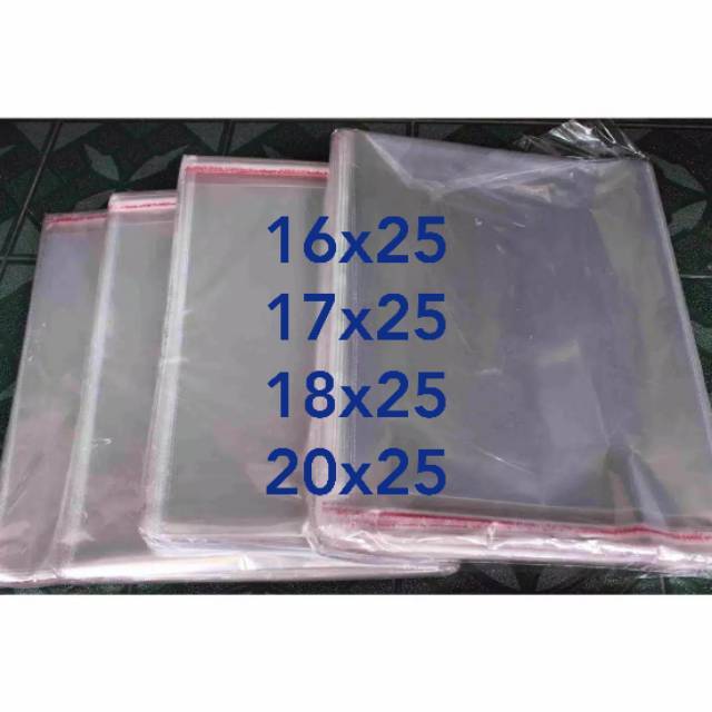 Plastik Opp Lem  16x25 17x25 18x25 20x25 Undangan Souvenir