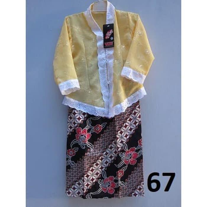 Terlaku Setelan Kebaya Anak Sd/Paud/Kebaya Kartini/Kebaya Putih/ Size S