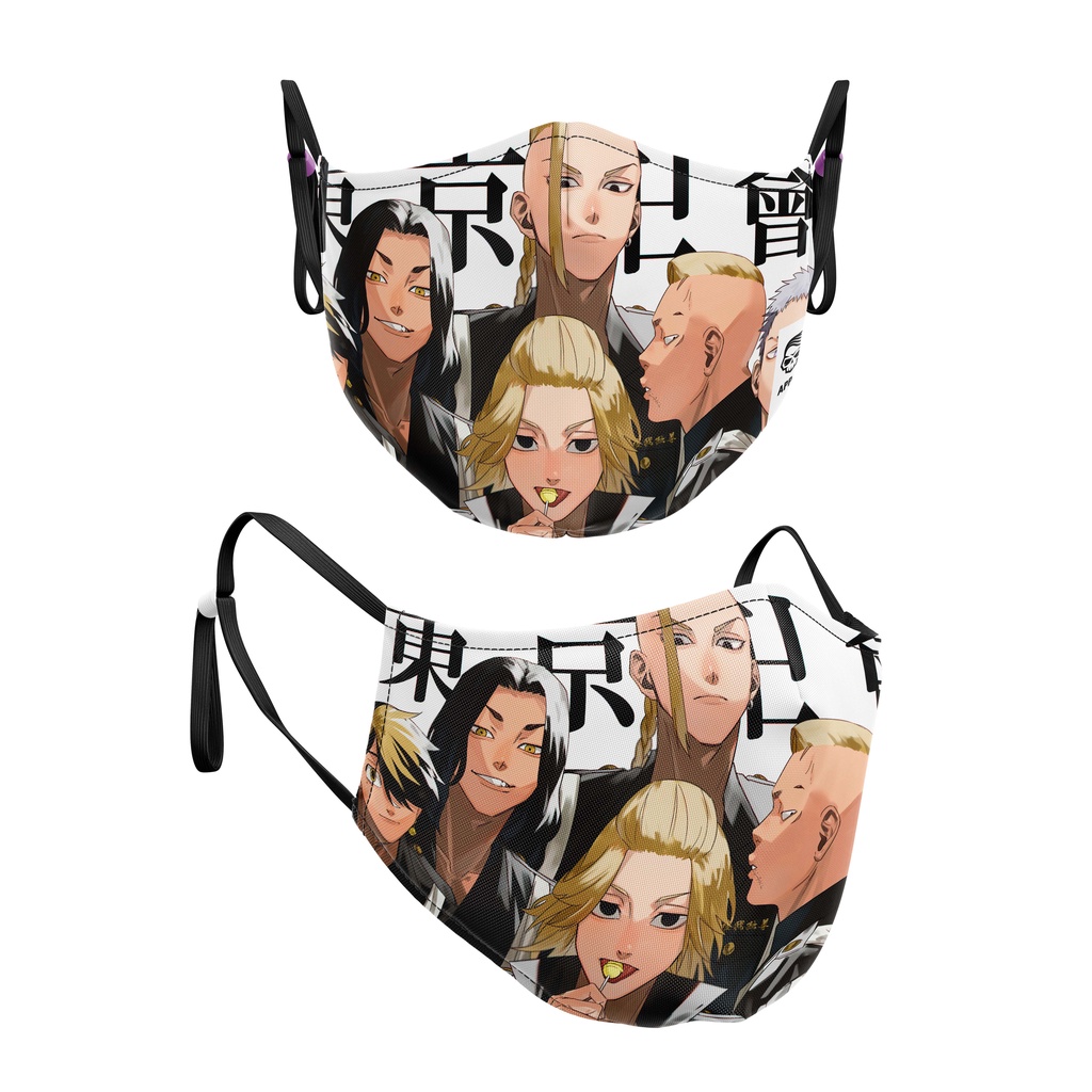MASKER 3ply motif full print MASKER KAIN FASHION ANIME TOKYO REVENGERS seri 001