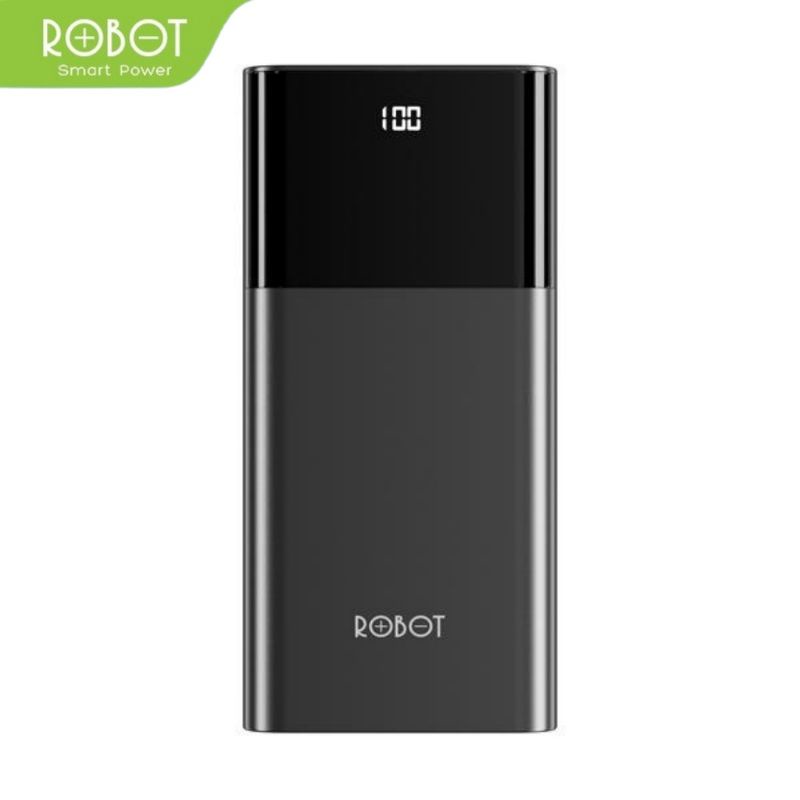 (Vroff Store) ROBOT RT22 PowerBank 20000mah Suport Fast Charging Dual Port Input &amp; Output Led Indicator Original - Garansi Resmi 1 Tahun