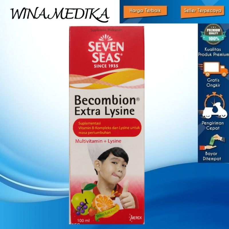 BECOMBION EXTRA LYSINE BOTOL 100 ML