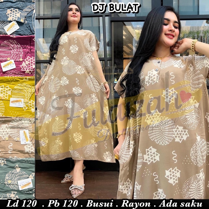 Daster Jumbo Lope Lope Baju Tidur Daster Dress Busui Viral Pekalongan Batik Best seller-DJ CABUT BULAT