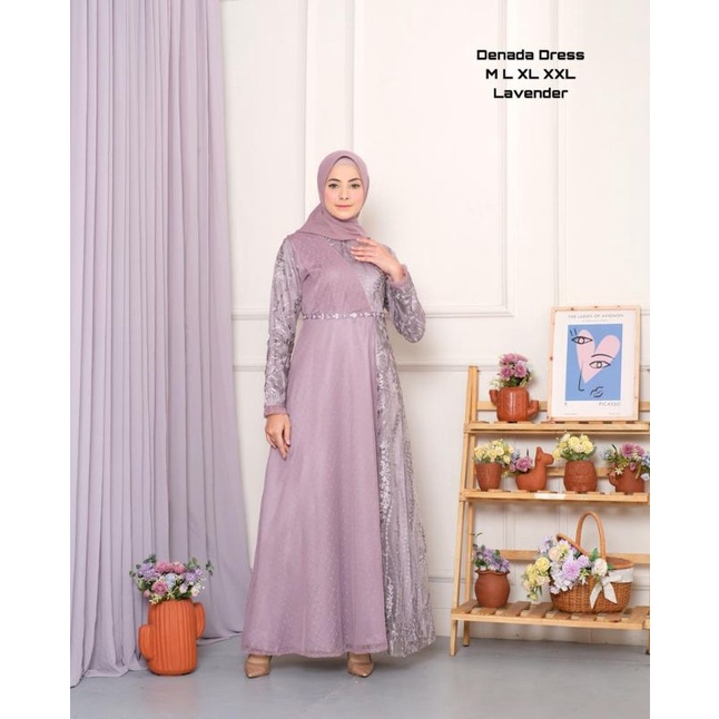 DENADA DRESS/ GAMIS DENADA/ GAMIS KEBAYA PESTA / GAMIS CANTIK