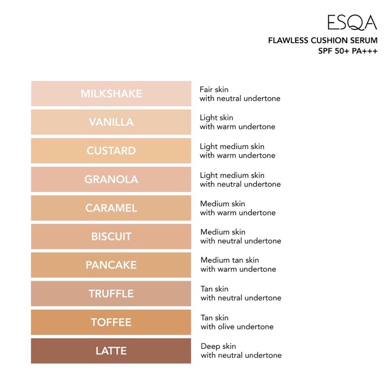 ESQA Flawless Cushion Serum SPF 50+ PA+++ ORIGINAL | ESQA Cushion Serum