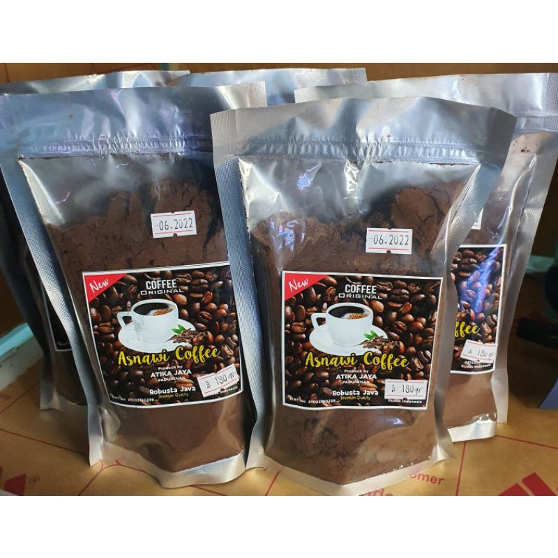 KOPI  ROBUSTA ASNAWI COFFE / KOPI MURIA 180 gr - AROMA KUDUS Fresh Asli Bubuk Giling Halus /Medium /