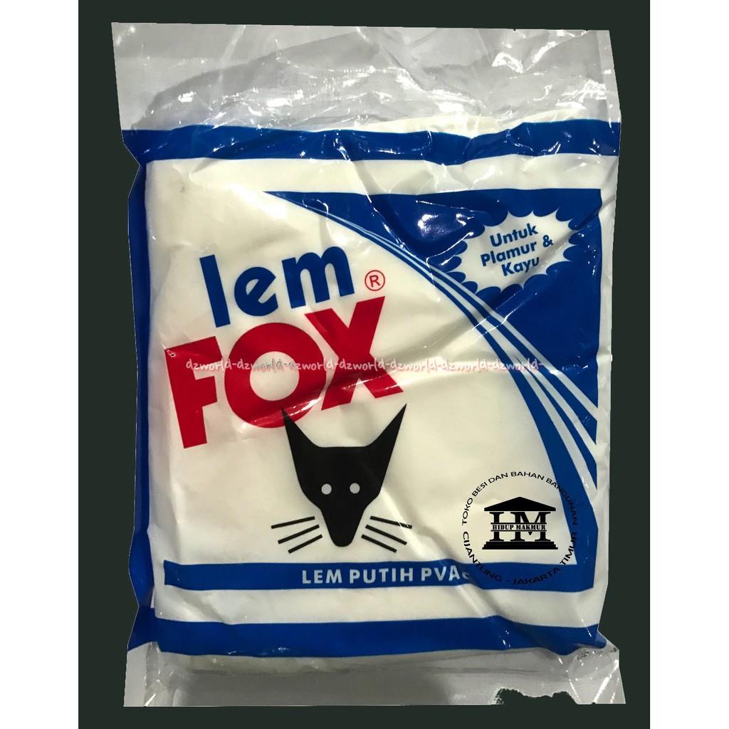 Lem Fox Putih Lem Kayu Lem Fox Bungkusan 350Gram 350g Lem Fox Putih Lem Kayu Lem Fox Bungkusan 350Gram 350g