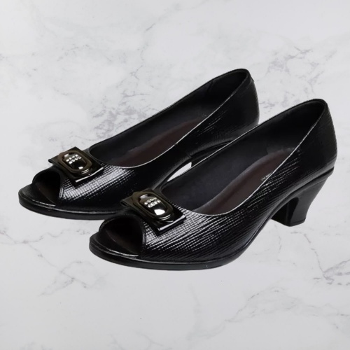 SEPATU KERJA FORMAL PANTOFEL WANITA KULIT ORIGINAL BSM SOGA CIBADUYUT BANDUNG BDS 027