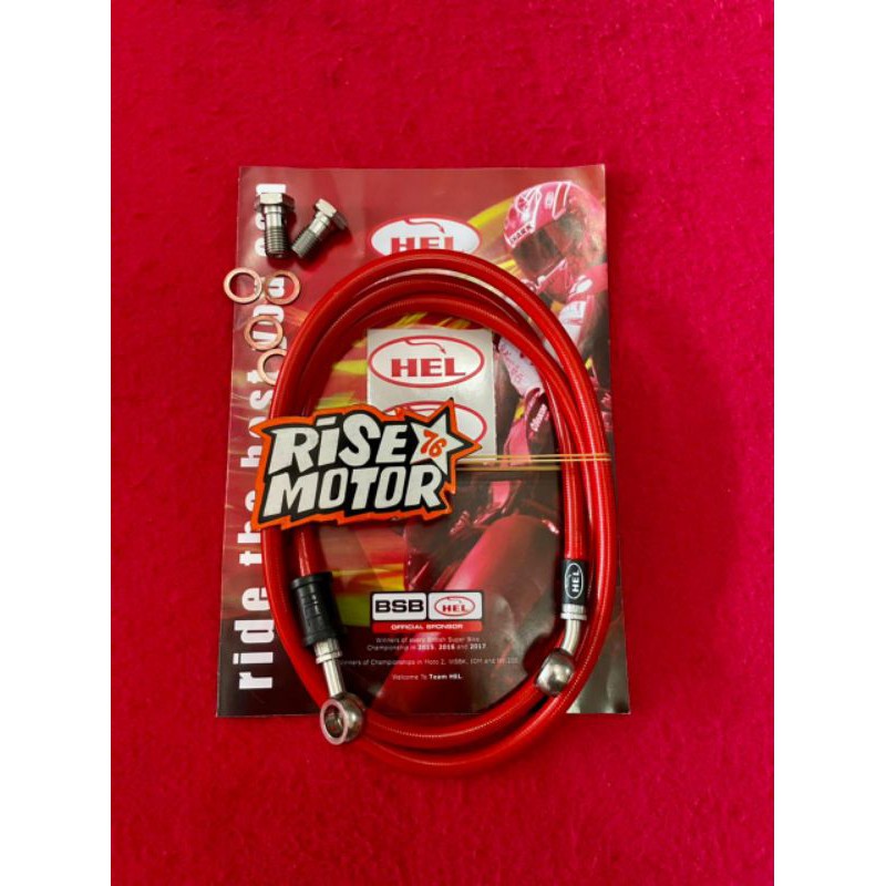 Selang rem Hel 130 cm merah