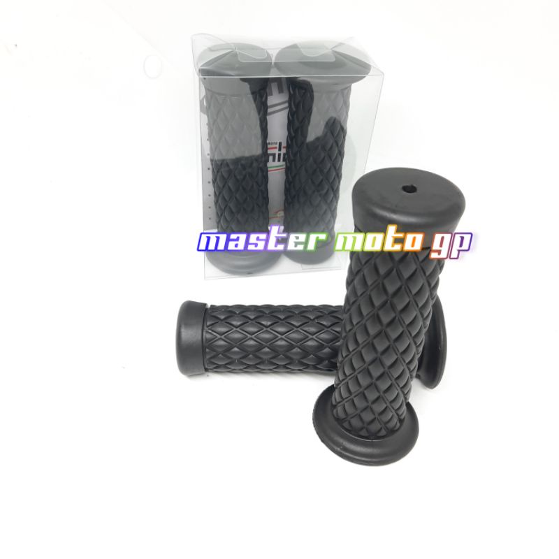 Grip wajik Original Domino racing import berqualitas Grip wajik oriete classic caferacer Grip Domino ori wajik scoopy fino vespa beat vario150 scooter handfat handgrip variasi motor