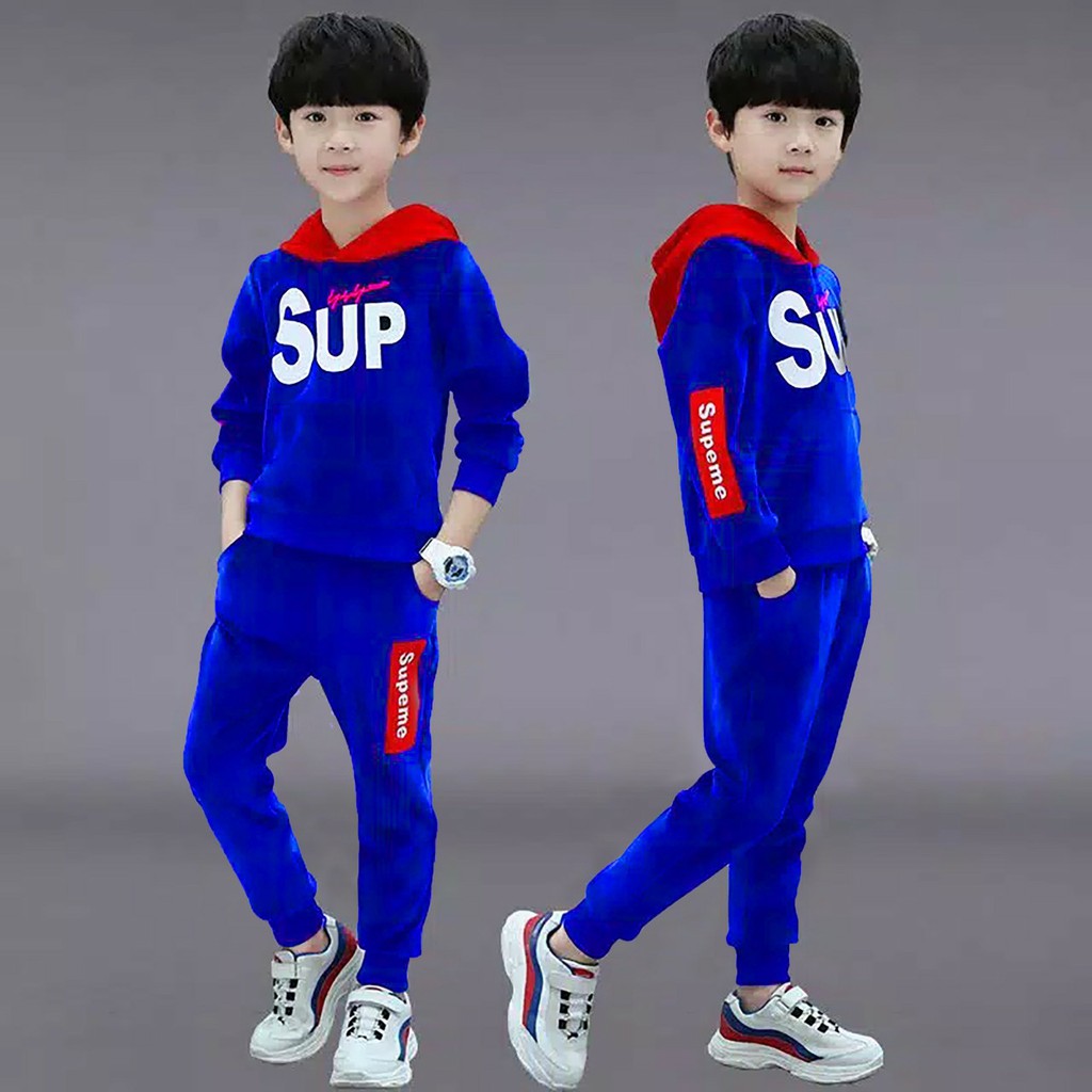 COD/ARPIOS SHOP - Stelan KIDS SUP - Setelan anak COWO CEWE ( Hoodie + celana ) Model Kekinian