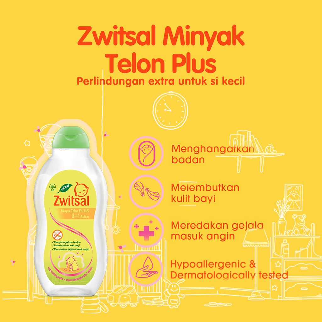 Zwitsal Minyak Telon Plus 100ml / Minyak Telon Plus