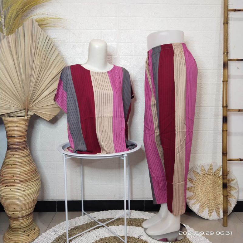 Babydoll Rayon (PILIH MOTIF) / Babydoll Panjang Rayon / Setelan Rayon