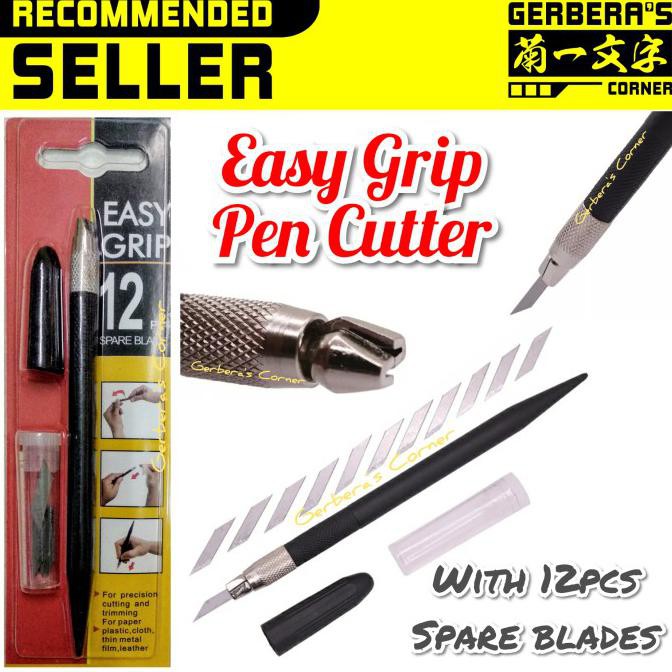 

TERMURAH Easy Grip Pen Cutter Hobby Knife Pen Knife Art Knife Gundam Model Kit Kode 1002