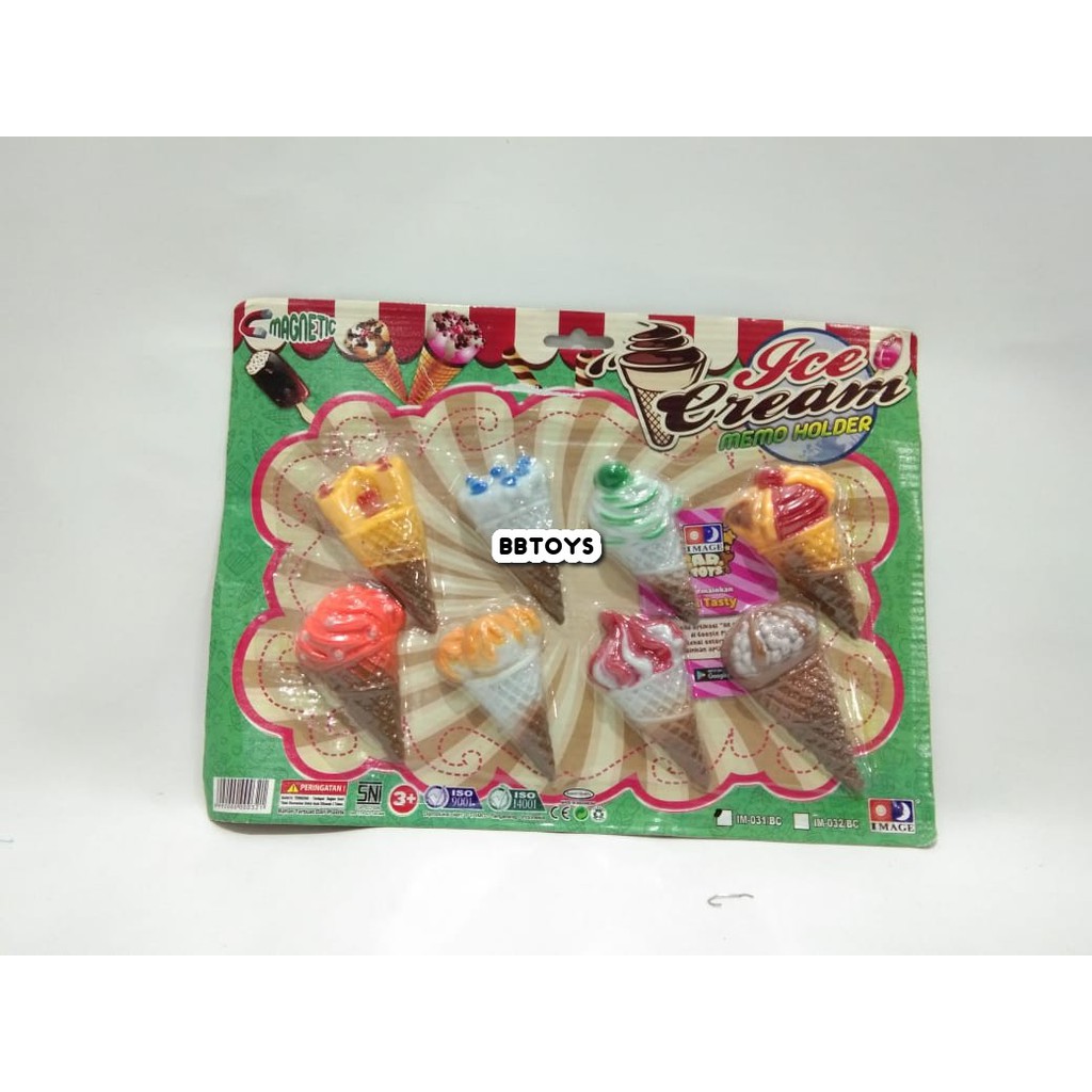 Mainan Anak Ice Cream magnet Memo Holder Magnetic - IM0031