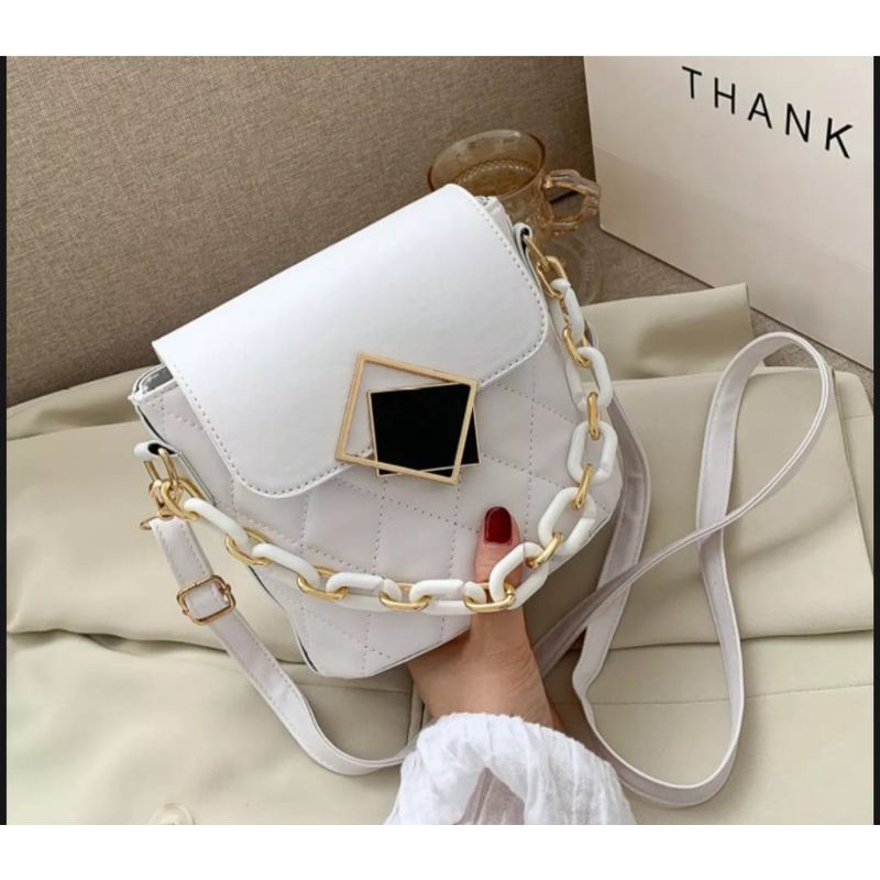 TAS SELEMPANG WANITA PU VGAI-416Variasi：Hitam, Kuning, Maroon, Ungu, Putih, Pink