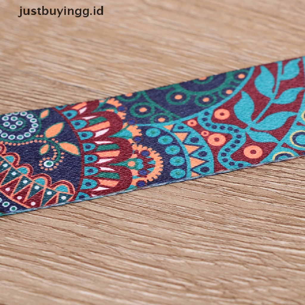 (Justbuyingg.Id) Tali Strap Adjustable Motif Print Warna-Warni Untuk Yoga / Fitness