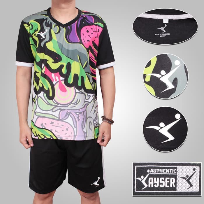 Khanzzs lagi ada        SPLASH baju kaos stelan setelan jersey futsal sepak bola kayser       Mari