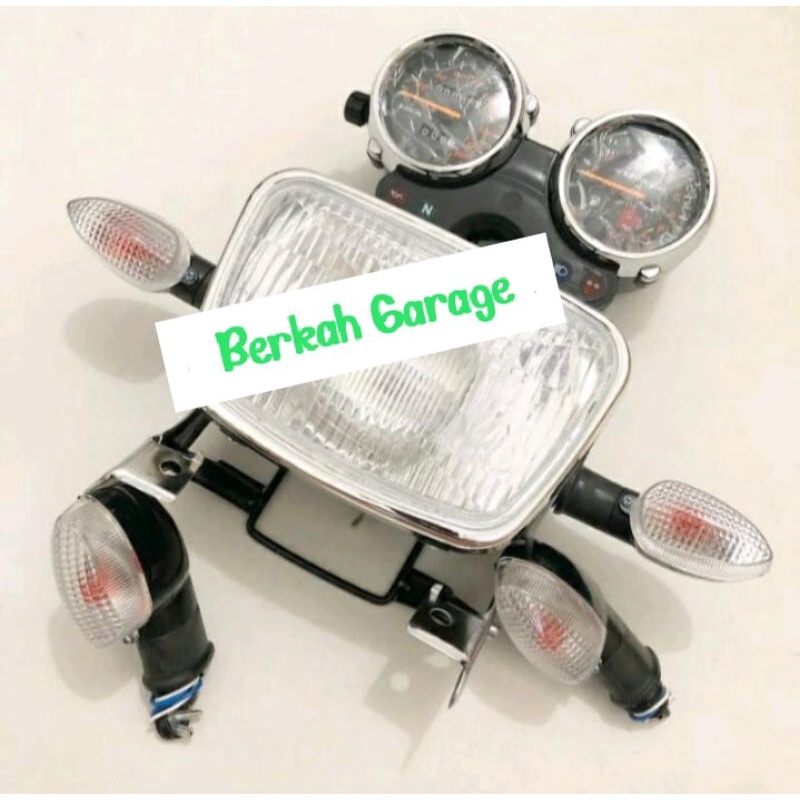 Paket Lampu Depan RX-King New Oval Plus Spidometer Plus Sein Depan Belakang