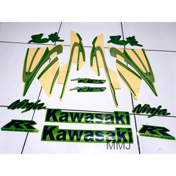 Striping Lis Stiker Kawasaki Ninja RR Old 2010 2011 Hijau