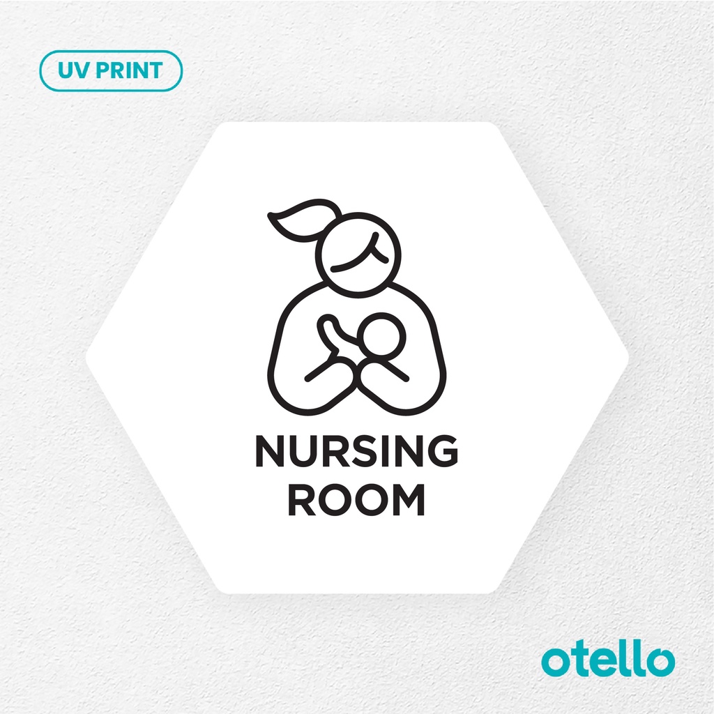 Nursing Room Sign Board Akrilik Tempel Sign Dinding Sticker Papan Label Acrylic Restoran Dinding Petunjuk Toko Cafe