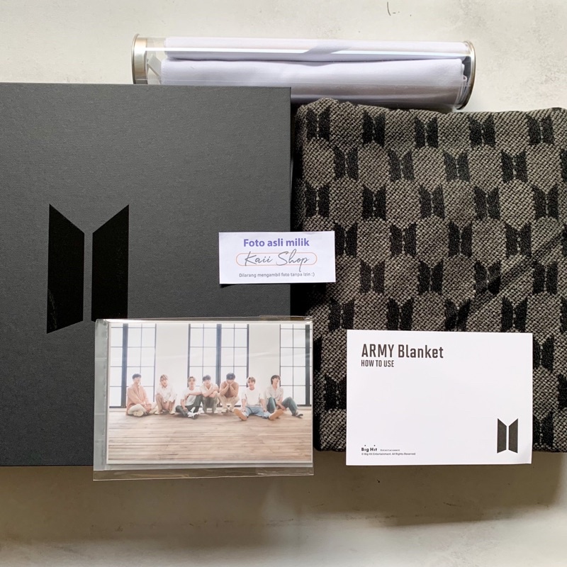 Jual [READY STOCK] Sharing BTS Merch Box #1 Membership Merch Pack Army  Blanket | Shopee Indonesia