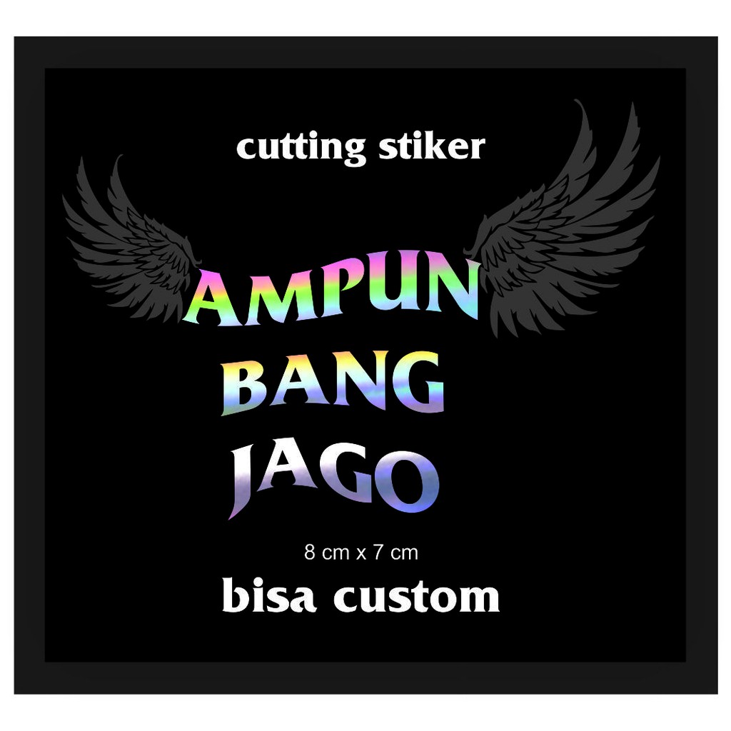 

stiker hologram laser chrome custom