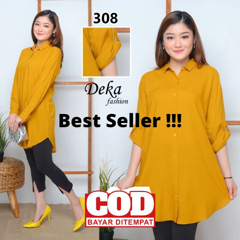 Kemeja Polos Kemeja Wanita Polos Tunik Polos Wanita Tunik Jumbo Kemeja Jumbo Wanita Kemeja Tangan sk
