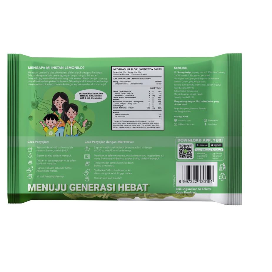 

KBUD♢ 5 Pcs Lemonilo Mie Instan Kuah Ayam Bawang Mialami (Special Edition) Kirim Langsung