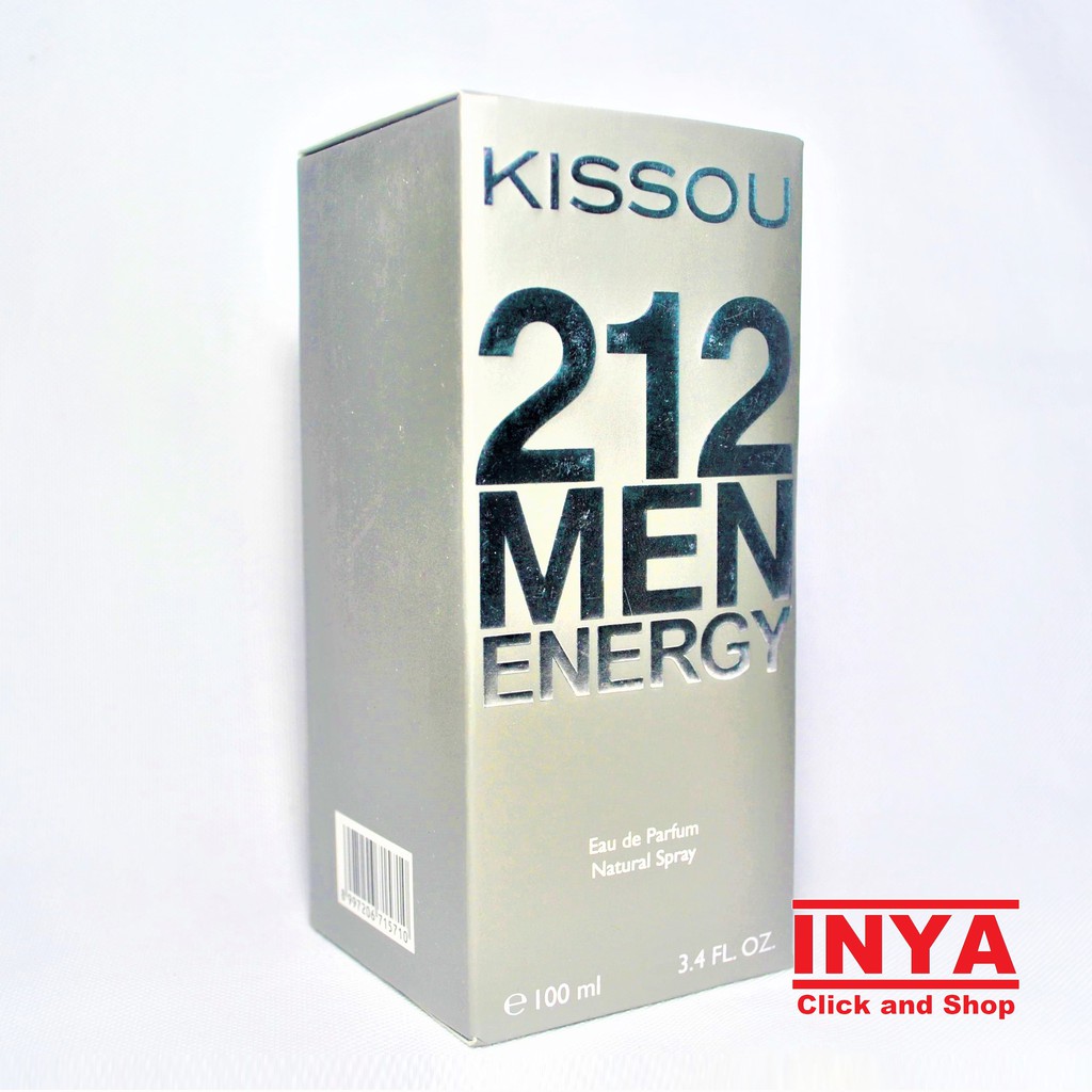 PARFUM KISSOU 212 MEN SPEED ENERGY GREY ABU - EDP Eau De Parfume 100ml