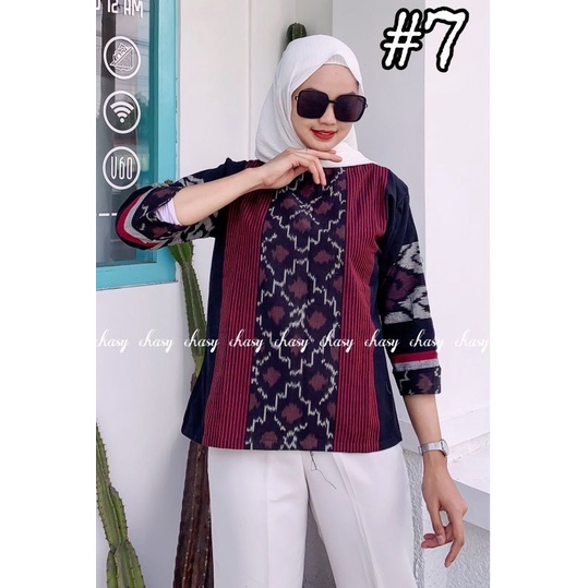 TUNIK TENUN ETNIK JEPARA BAJU TENUN WANITA BLUS TENUN
