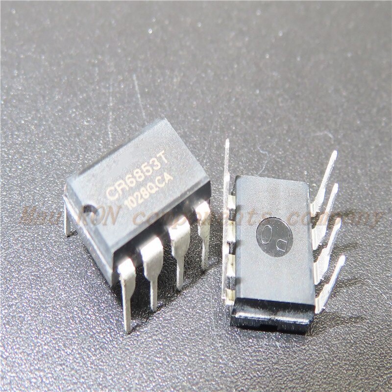 10pcs Ic Cr6853T Cr6853 Dip-8 Flyback Switching Power Supply Pwm Controller Charging