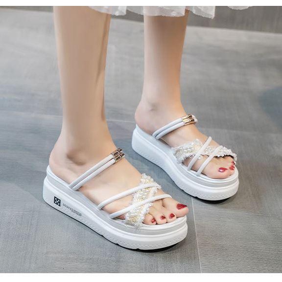 Sandal Wedges Wanita Import Casual Myla IMP-3027