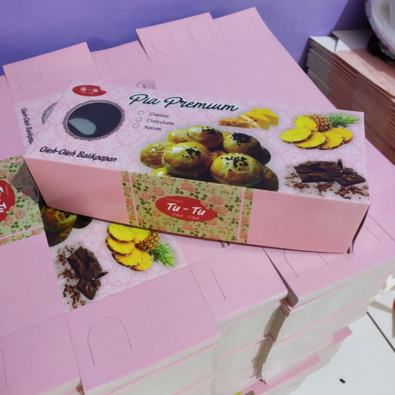 

Dus Pia | Kotak Pia Coklat | Box Pia Coklat| Kemasan Kue Pia Coklat