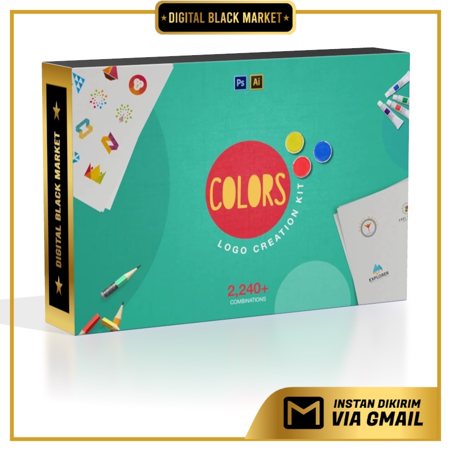 Colors Logo Creation Kit - Photoshop &amp; Illustrator