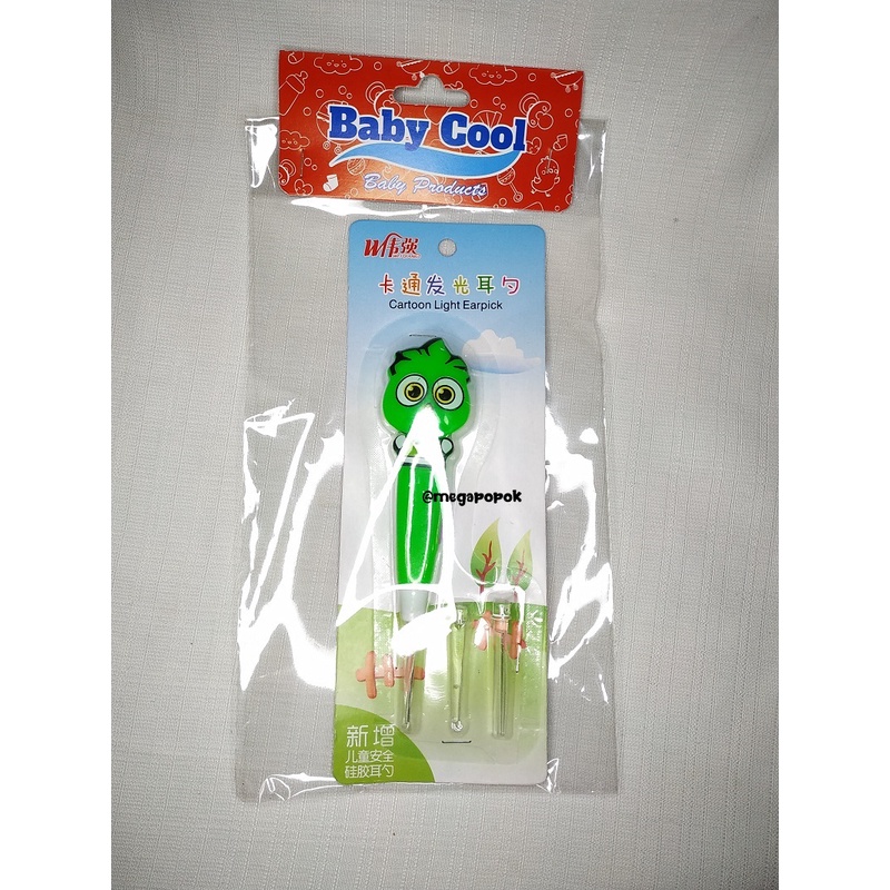 Baby Cool Korek Kuping Lampu Biasa/Karakter/megapopok