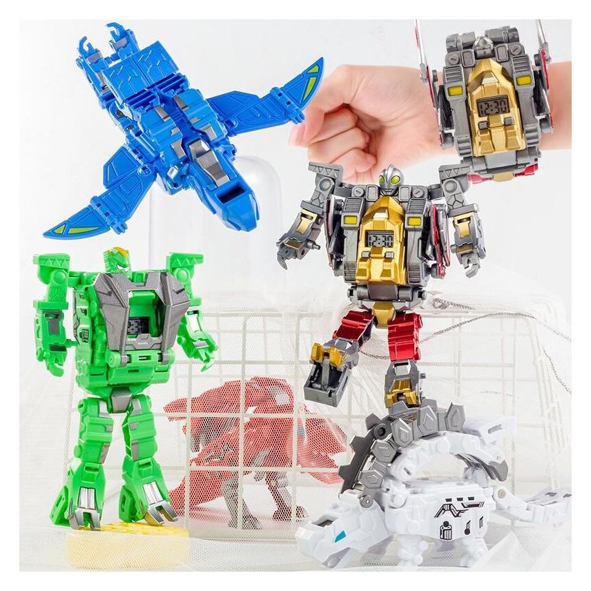 MAINAN ANAK JAM ROBOT 3 in 1 - ROBOT ULTRAMAN TRANSFORMER TERMURAH