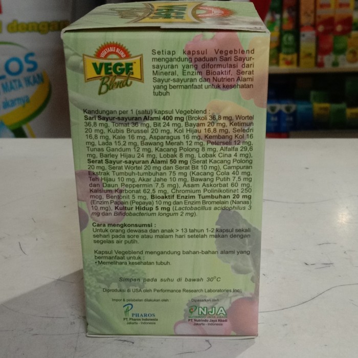 

BEST SELLER - VEGETABLE BLEND 30 KAPSUL