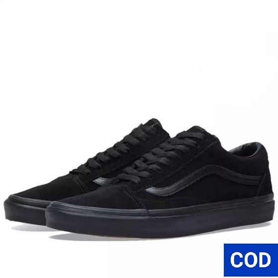 sepatu full hitam / sepatu sekolah hitam / SNEAKERS KERJA  cewek cowok pria wanita / sepatu sneakers casual