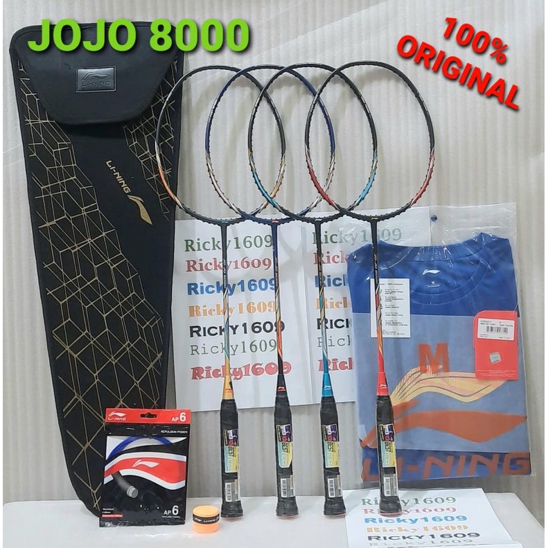 RAKET BADMINTON LINING JOJO SIGNATURE SERIES - JOJO 7000 / JOJO 8000 - TENSION 30 LBS - HEAD HEAVY -