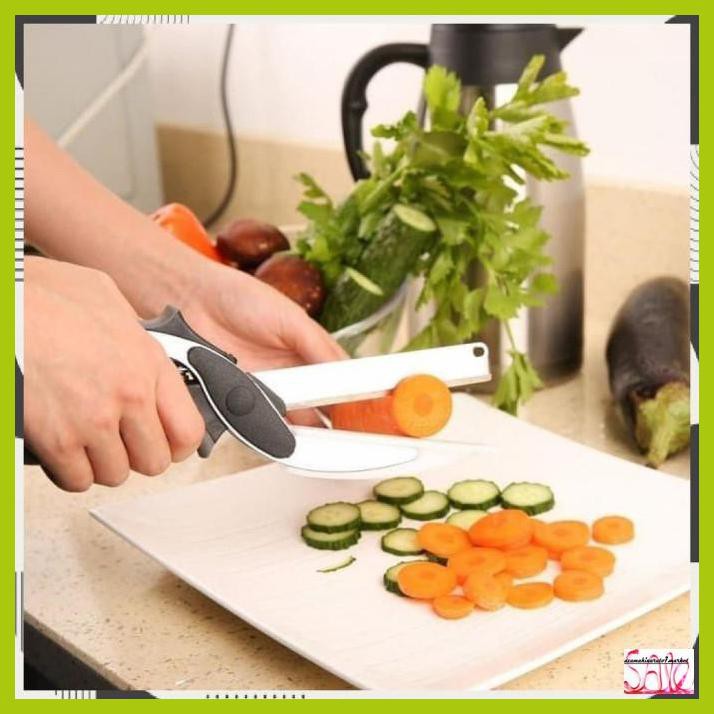 

GNOTOMEP- CLEVER CUTTER PISAU GUNTING SERBAGUNA SAYUR & DAGING -ASLII.