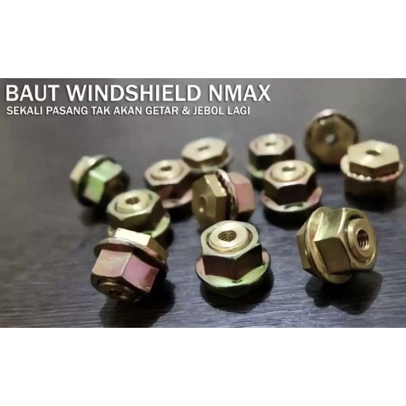 PROMO Baut Visor Baut Anti Jebol Visor Winshield Nmax - Lexi Harga 4 Pasang