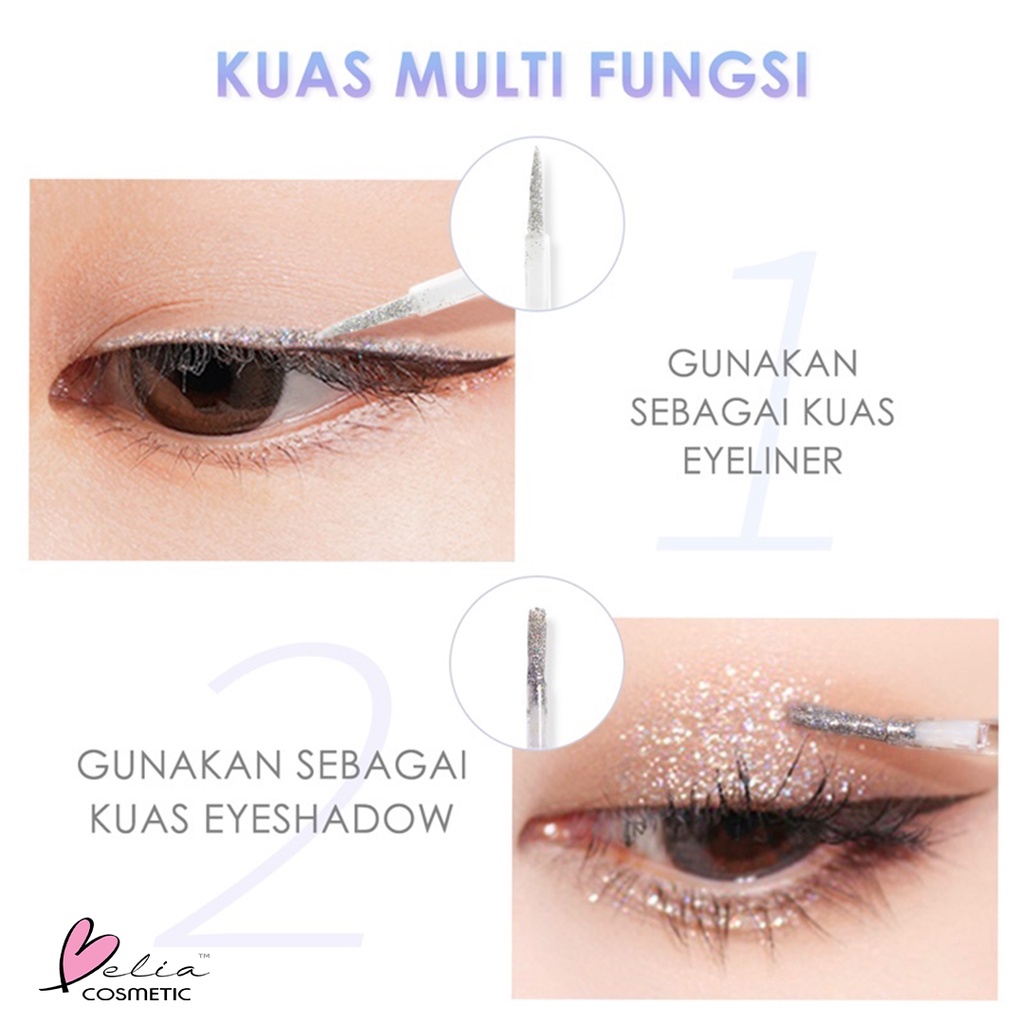 ❤ BELIA ❤ FOCALLURE Glittering Liquid Eyeshadow FA195 | Starlight Liquid Eyeshadow Shimmer Eye makeup | BPOM