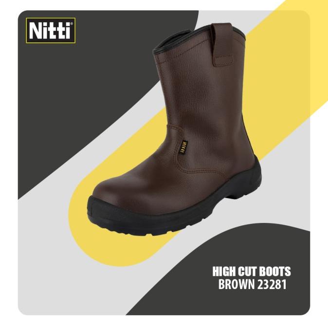 SEPATU NITTI SAFETY SHOES 23281 BROWN Star Seller Termurah